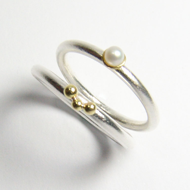 Silberring mit Süßwasserzuchtperle