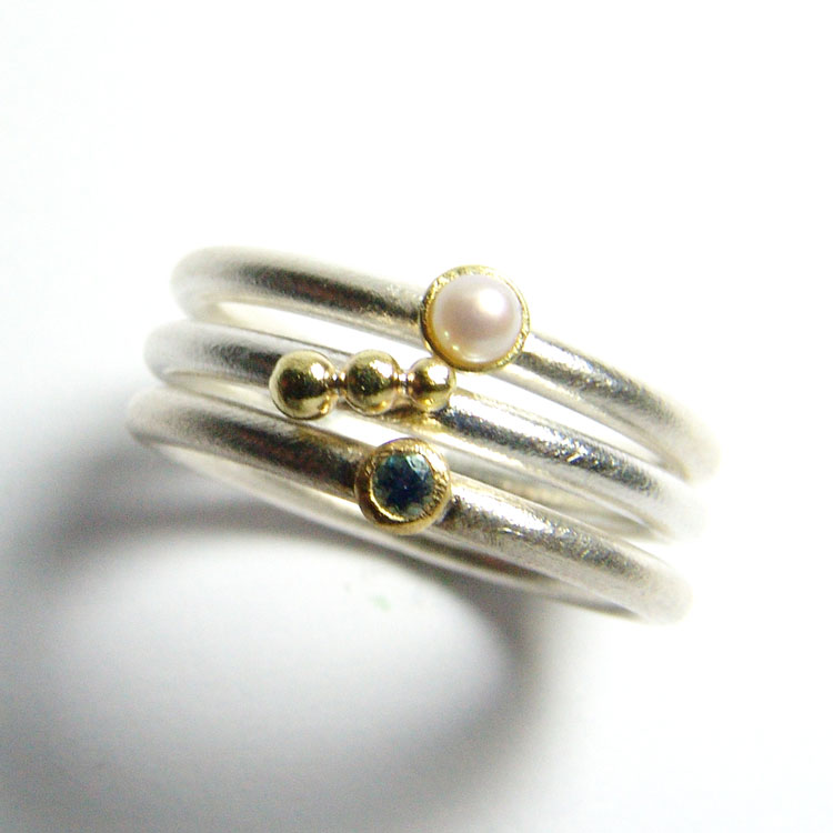 Silberring mit Aquamarin