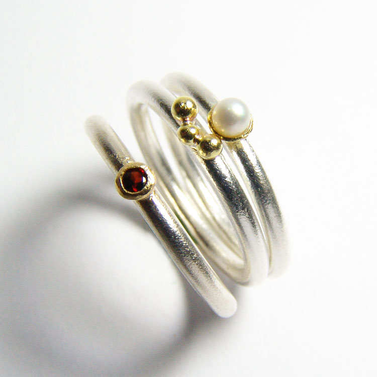 Silberring mit Granat